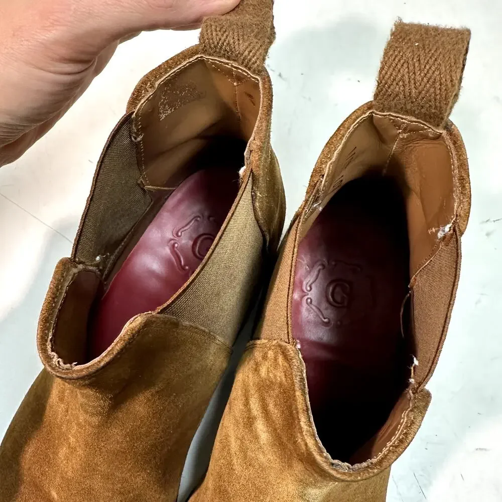 NEW HEELS Grenson Declan Chelsea Boots Snuff Suede Goodyear UK 10.5 F US 11.5 D